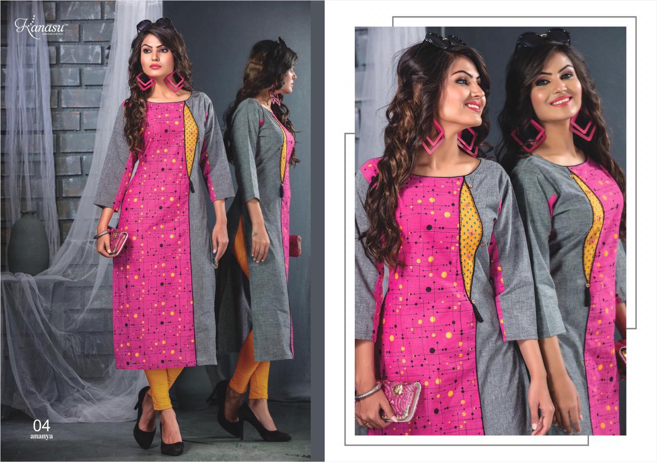 Kanasu Ananya South Cotton Designer Kurti Collection st Wholesale Price